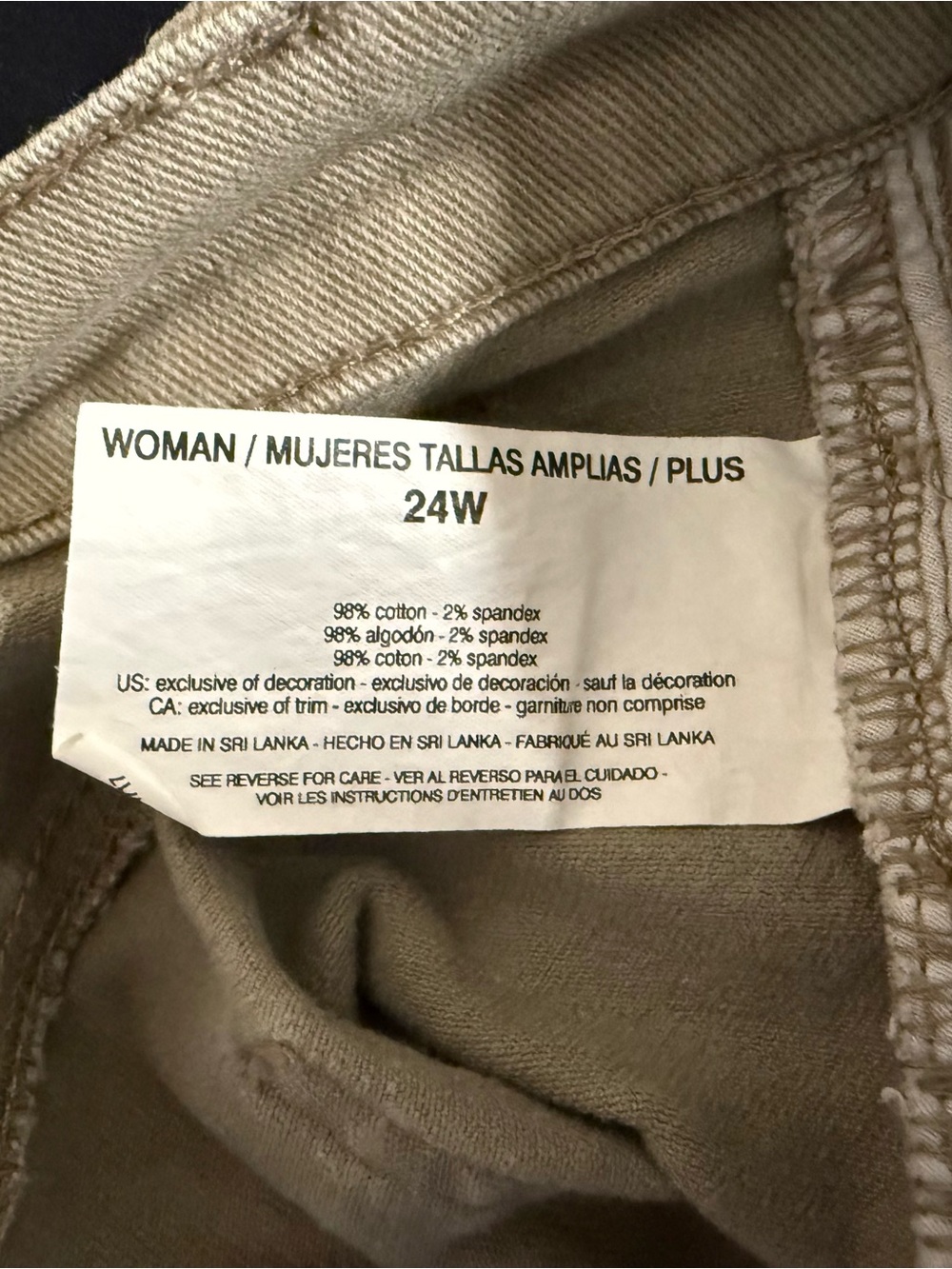 Gloria Vanderbilt High-Rise Jeans in Khaki Tan - Picture 7 of 7